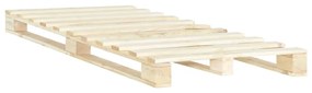 285236 vidaXL Cadru de pat din paleți, 120 x 200 cm, lemn masiv de pin
