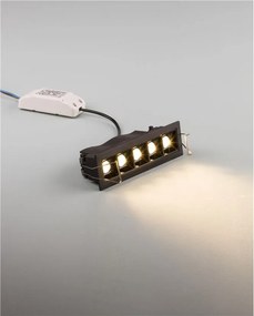 Corp incastrabil tavan fals cu 5 spoturi LED SWAN negru NVL-9232127