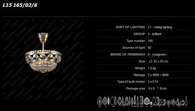 Plafonier cristal Bohemia L15 165/02/6
