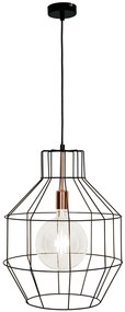 Pendul Nexus, E27, Black|Copper, Max 70W, 4227500, Viokef Grecia