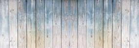 Fototapet - Scănduri din lemn - nuanță spre albastru (152,5x104 cm), în 8 de alte dimensiuni noi