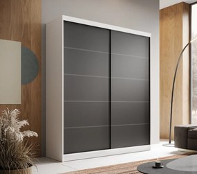 Dulap cu usi glisante, 180x58x215 cm, Hannah 180, ADRK Furniture (Culoare: Casmir / Casmir)