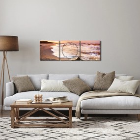 Tablou - Mare (cu ceas) (90x30 cm)