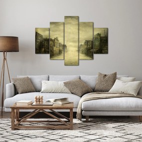 Tablou - Oraș colorat, abstracție (150x105 cm)