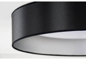 Plafonieră LED Duolla ROLLER LED/24W/230V d. 45 cm negru/argintiu
