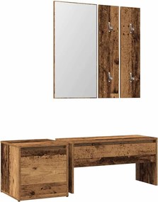 vidaXL Set de mobilier pentru hol Lemn vechi din lemn prelucrat