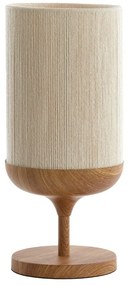 Veioză în culoare naturală cu abajur textil (înălțime 50 cm) Dania – Light &amp; Living