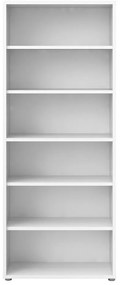 Bibliotecă modulară albă 89x222 cm Prima – Tvilum