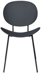 Set 2 buc scaune de sufragerie Sarrah (negru) . 1075889
