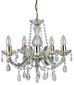 Searchlight 699-5 - Lustră pe lanț MARIE 5xE14/40W/230V