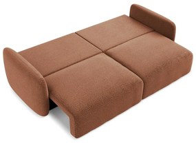 Canapea cărămizie extensibilă/cu spațiu de depozitare 238 cm Kalena – Makamii