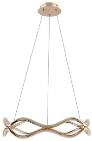 Lustră LED suspendată pe cablu VAVE LED/28W/230V aur roz