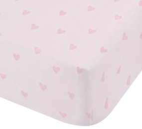 Cearceaf pentru copii, roz, din microfibră pentru pat de o persoană/pentru saltea înaltă cu elastic 90x190 cm Soft as a Cloud – Catherine Lansfield