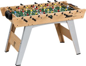 SPORTNOW Fotbal de Masă, Masa 121 Cm, 22 Jucători, Contoare Manuale, Lemn Natural | Aosom Romania