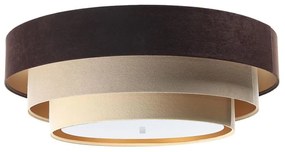 Lustr TRINITI 2xE27/60W/230V maro/bej/auriu