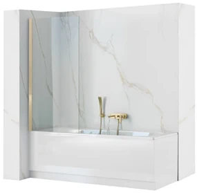 Paravan de cada Elegant Gold sticla - 70x140 cm