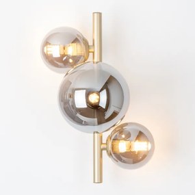 Aplică LED Brilagi MILLA 3xG9/3W/230V auriu/fumuriu