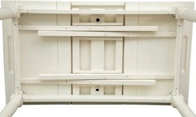 Masa extensibila, L140(240) 80 H80 cm, alba antic, lemn masiv