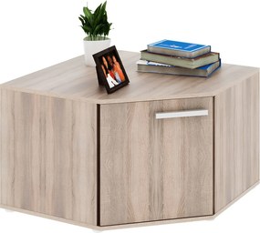 Comoda de colt DUNAJ TIP 14, stejar sonoma, DTD laminat, 79x79x51 cm