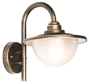 Lampa de perete clasică pentru exterior auriu antic IP44 - Bruges
