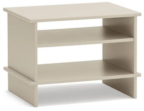 Noptieră crem cu rafturi Inari – Teulat