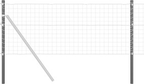 vidaXL Stâlp de gard. 2 pcs Gri 90 cm Oțel vopsit în pulbere