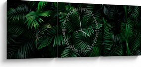 Tablou - Păpădii tropicale (cu ceas) (90x30 cm)