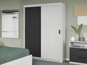 Set mobila dormitor Odin Alb/Antracit C09