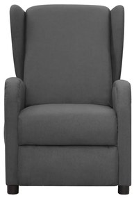 342314 vidaXL Fotoliu de masaj, gri închis, material textil