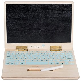 Tablă pentru scris cu creta în formă de laptop Bloomingville Mini School