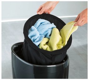 Coș de rufe /taburet Wenko Candy, 20 l, negru
