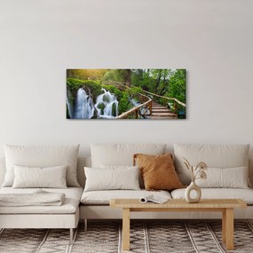 Tablou - Lacurile Plitvice (120x50 cm)