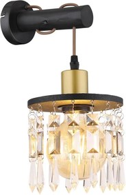 Aplica de perete design modern COMMA alama mat, negru