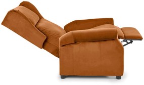 Fotoliu recliner Agustin 2 velvet cinnamon H107 cm