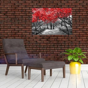 Tablou - Copaci roșii, Central Park, New York (90x60 cm)