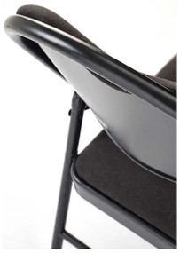 Scaun pliabil Dover, negru