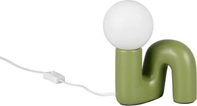 Veioză verde din ceramică (înălțime 21,5 cm) Quinn – Reality