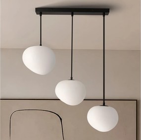BRILAGI - Lustru suspendat pe cablu PEBBLES 3xE27/40W/230V negru