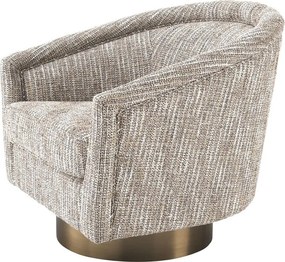 Fotoliu rotativ design lux Catene, bej 115299 HZ