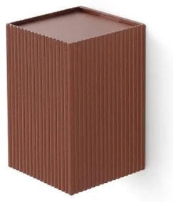 Aplică FARO 40537 SOLE 1xGU10/8W/230V cărămiziu canelat dreptunghiular