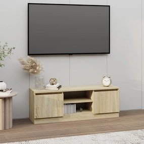 vidaXL Comodă TV cu ușă, stejar sonoma, 102x30x36 cm