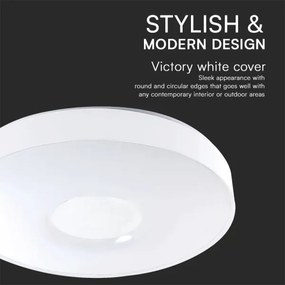 Plafonieră LED dimabilă LED/40W/230V 3000-6500K 39 cm alb + telecomandă