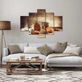 Tablou - Cafea și mic dejun (150x105 cm)