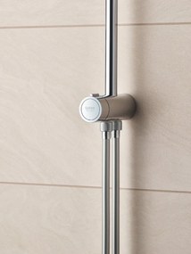 Coloana dus Grohe Vitalio,palarie patrata 25 cm,para de mana,crom,montare pe perete, fara baterie-26698000