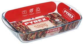 Pyrex Vas de sticlă pentru cuptor 4,9 l, 40 x 27 x7 cm, L