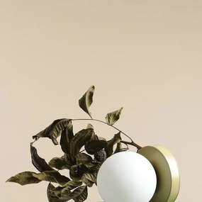 Veioza moderna verde minimalista cu glob din sticla Ball S