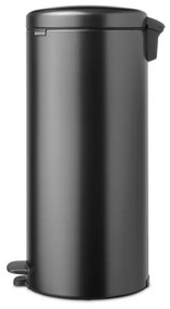 Cos de gunoi cu pedala Brabantia NewIcon 1008850, 30 L, Inchidere lina, Baza antiderapanta, Gri inchis