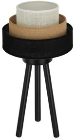 Brilagi - Lampă de masă ASPEN LUNETA 1xE27/15W/230V negru/bej/crem