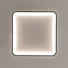Brilagi - Plafonieră LED dimabilă FALCON SLIM, 50W, 230V, 50x50 cm, neagră + telecomandă