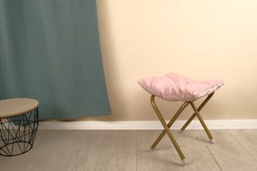 Fotoliu cu suport pentru picioare Pink Elegance